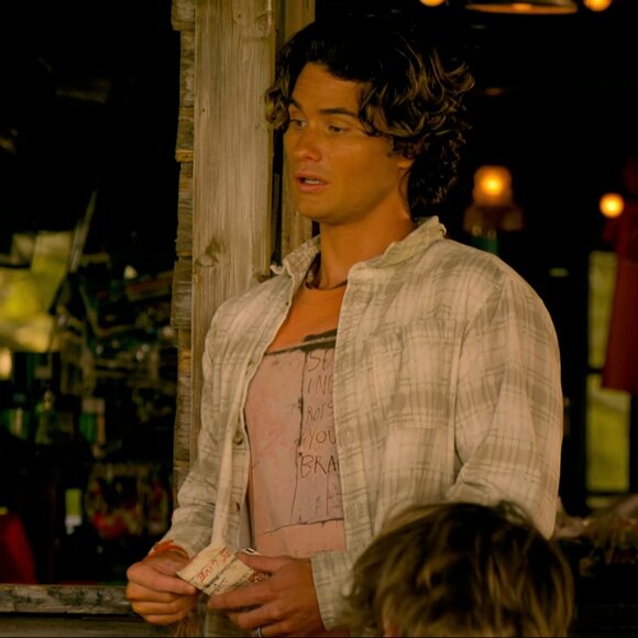 Reclaimed Vintage x Outer Banks Surfing Rots Your Brain T-Shirt Tee ASO John B - Picture 6 of 8